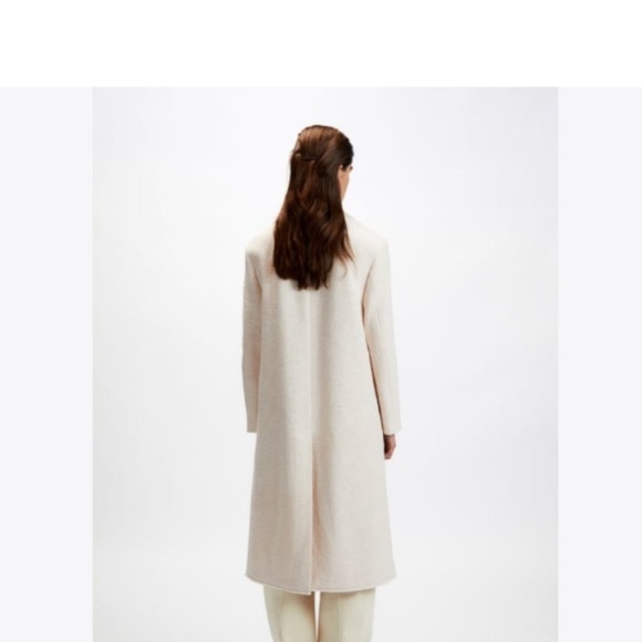 🔖 ZARA Oversized Vanilla/Cream Coat Small - Picture 3 of 6